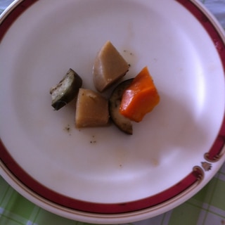 残り野菜で♬里芋＆にんじん＆なすの炒め煮